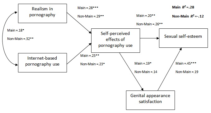 View of Self-perceived effects of Internet pornography use, genital appearance satisfaction, and sexual self-esteem among young Scandinavian adults Cyberpsychology Journal of Psychosocial Research on Cyberspace