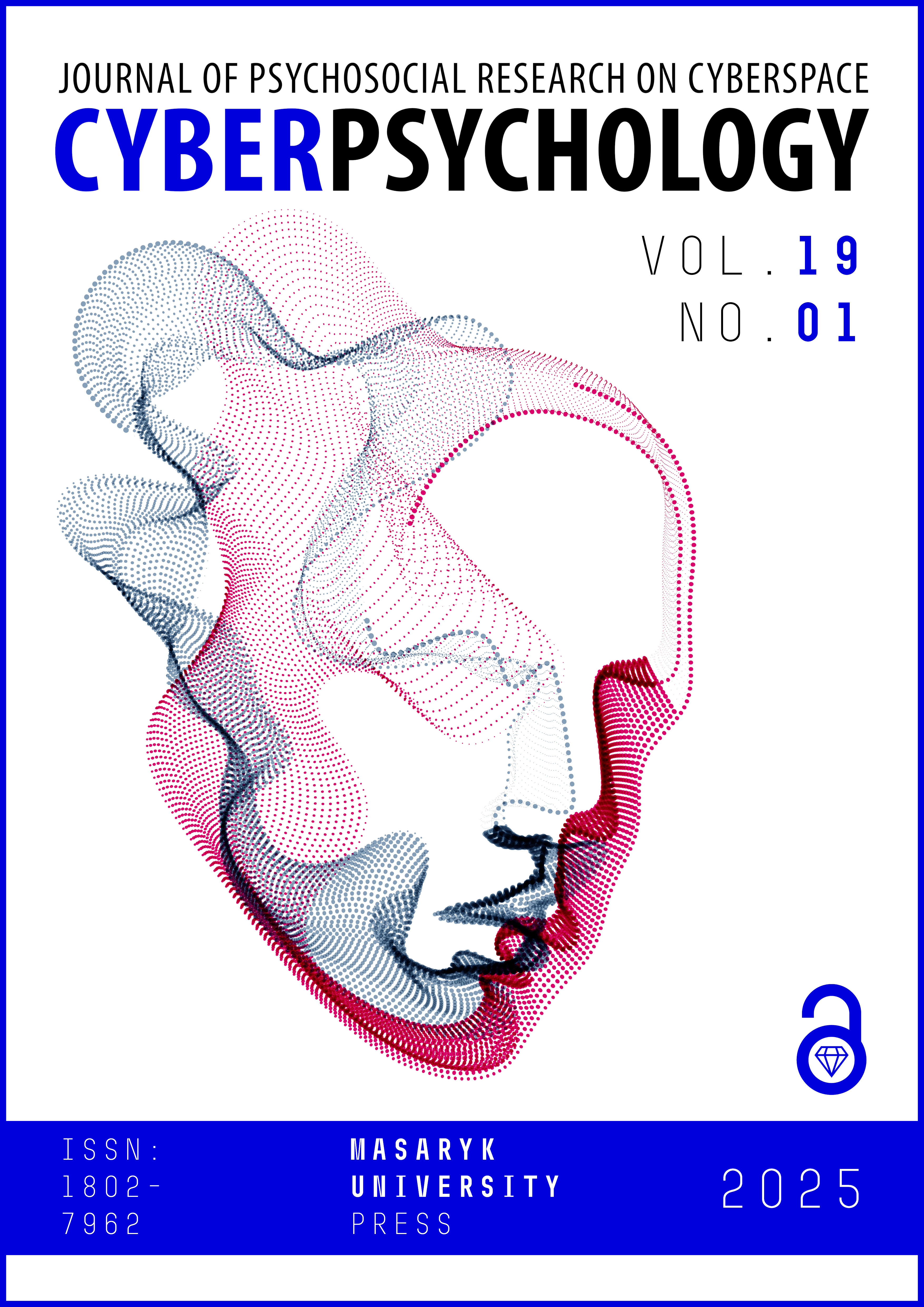 Cyberpsychology: Journal of Psychosocial Research on Cyberspace. Current issue cover