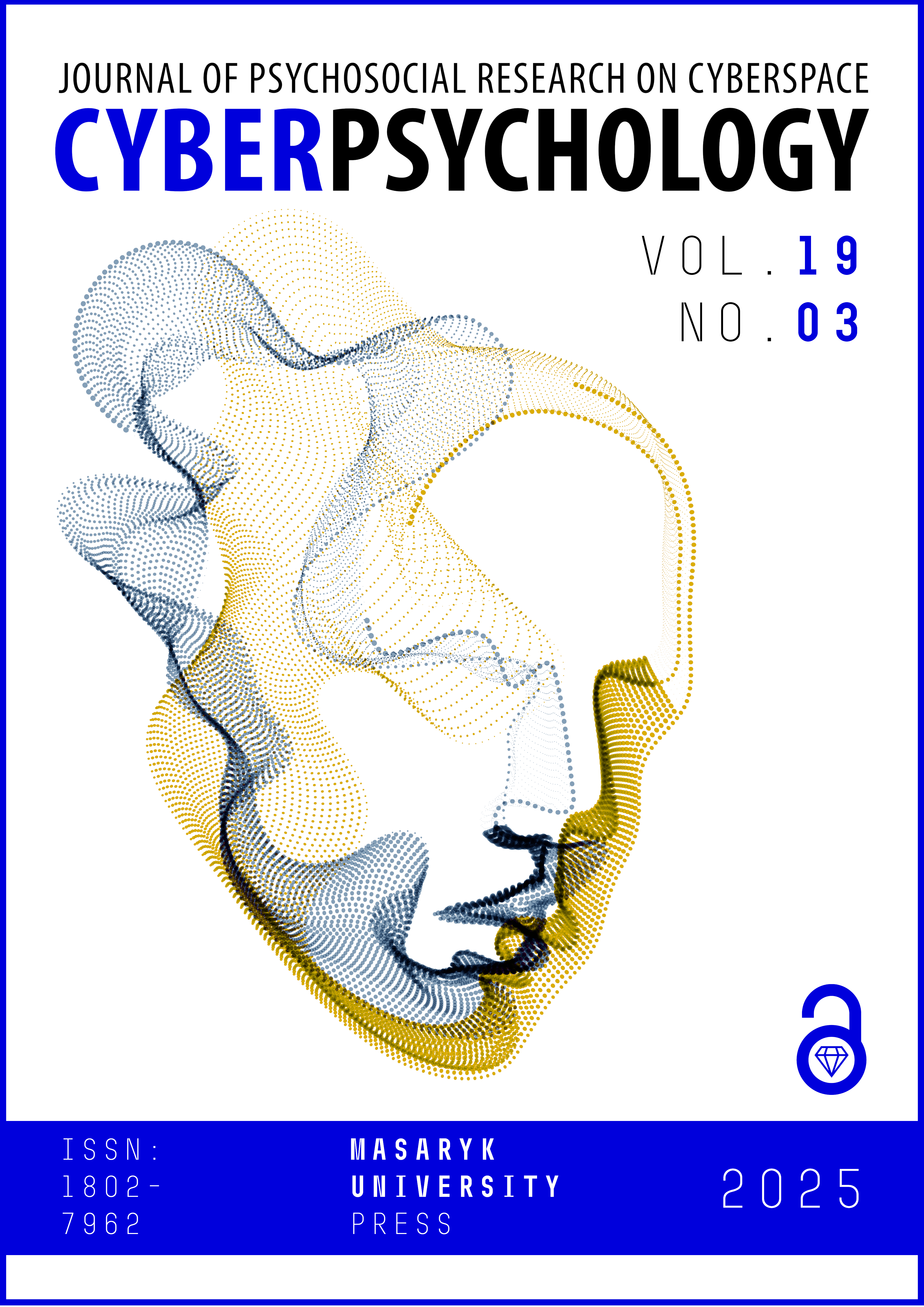 Cyberpsychology: Journal of Psychosocial Research on Cyberspace. Current issue cover